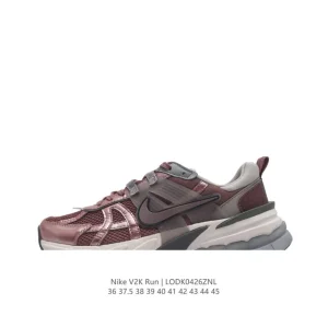 Nike V2K Run Retro Running Shoes - White/Metallic