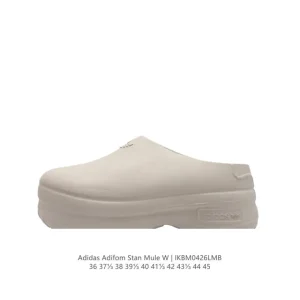 Adidas Adifom Summer Beach Water Walking Casual Slide Sandals Thick Sole Height Increase Women's Closed Toe Slide Sandals