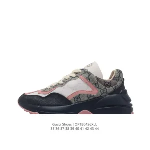 Gucci Rhyton White Leather Platform Sneaker