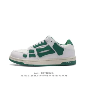 Amiri Skeleton Low-Top Sneakers - Bone Design - Unisex Casual Shoes
