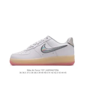 Nike Air Force 1 '07 Low - White Leather Sneakers for Men & Women