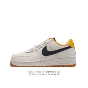 Nike Air Force 1 '07 Low White Leather Sneakers