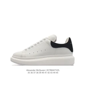 Alexander McQueen Oversized Sneaker White Smooth Leather