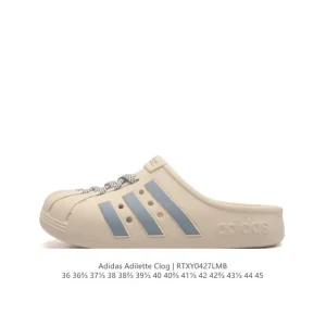 Adidas Adilette Clog Summer Fashion Comfortable Unisex Closed-Toe Slides