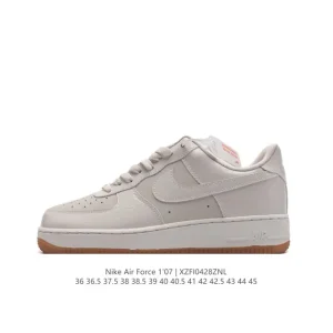 Nike Air Force 1 '07 Low White Leather Sneakers