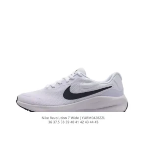 Nike Revolution 7 Wide Road Running Shoes - Wide Fit, Cushioned, Breathable Mesh
