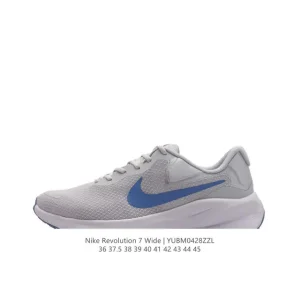 Nike Revolution 7 Wide Road Running Shoes - Wide Fit, Cushioned, Breathable Mesh