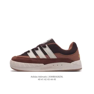 Adidas Adimatic Low-Top Skate Shoes for Men - Retro Bread Shoe with Wide Laces