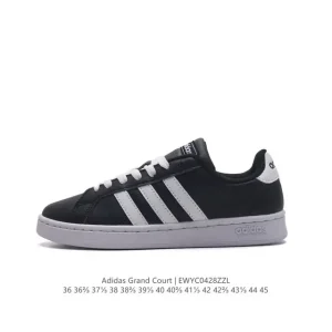 Adidas Neo Grand Court Lazy Egg Edition White Sneakers for Men and Women