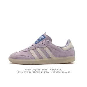 Adidas Samba OG Leather Shoes White Gum Sole