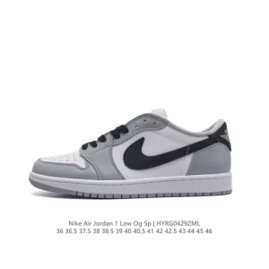 Jordan Air Jordan 1 Low Retro Leather Basketball Shoes