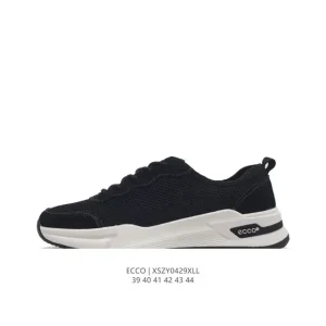 ECCO Men's Casual Sneakers - Breathable Lightweight Lace-Up Shoes
