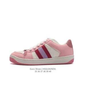 Gucci Screener Old Vintage Leather Sneakers Women's