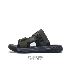 Cat Men's Outdoor Hiking Sandals - Premium Leather Sports Sandals for Hiking & Beach