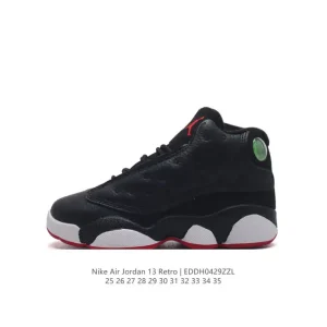 Nike Air Jordan 13 Retro High-Top Kids Basketball Shoes - Black Panther Inspired