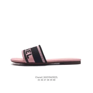 CHANEL Women's Leather Slide Slippers - European Chic Summer Luxury