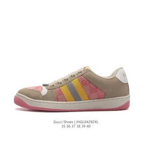 Gucci Screener Old Vintage Leather Sneakers Women