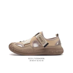 ECCO Men's Packaged Toe Sandals - Summer Casual Beach Shoes