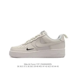 Nike Air Force 1 '07 Low White Leather Sneakers