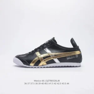 ASICS Onitsuka Tiger Mexico 66 Classic Vintage Leather Sneakers