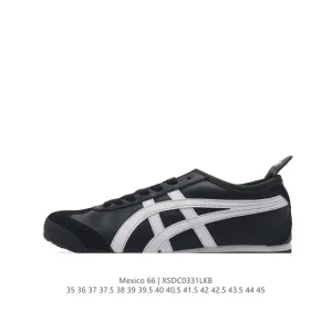 ASICS Onitsuka Tiger Mexico 66 Classic Leather Sneakers for Men and Women