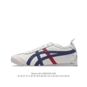 ASICS Onitsuka Tiger Mexico 66 Classic Vintage Leather Sneakers