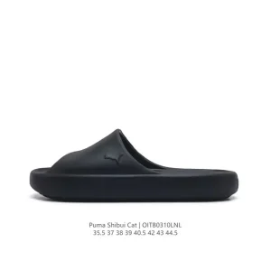 PUMA Unisex Summer Slide Sandal with Large Logo - Retro One-Strap Beach Shoe