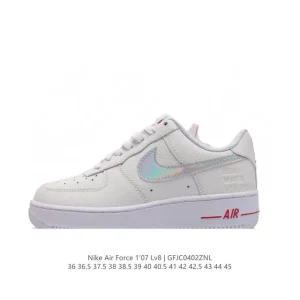 Nike Air Force 1 '07 Low White Leather Sneakers