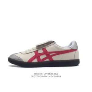 ASICS Tokuten Unisex Retro Leather Sneakers - Classic Low-Top Streetwear Shoes