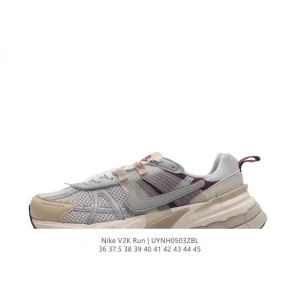 Nike V2K Run Retro Running Shoes White Metallic Silver