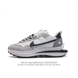 Nike Sacai Vaporwaffle Chukka Sneaker with Double Swoosh and Elevated Sole