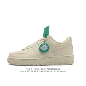 Nike Air Force 1 Low 2024 Men's Women's Casual Leather Sneakers with Air Cushion