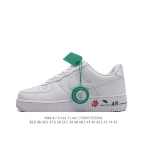 Nike Air Force 1 Low White Leather Sneakers for Men and Women