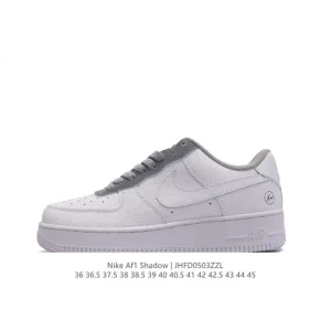 Nike Air Force 1 '07 Low White Leather Casual Sneakers for Men and Women