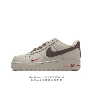 Nike Air Force 1 '07 Low White Leather Sneakers for Men and Women