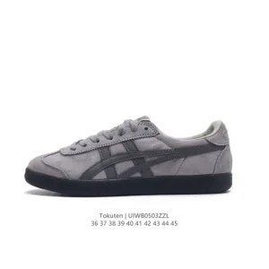 ASICS Tokuten Unisex Retro Running Sneaker Leather Low-Top Shoe