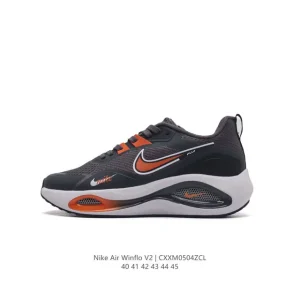Nike Zoom Winflo V2 Running Shoes with Zoom Air Cushioning and Flywire Support