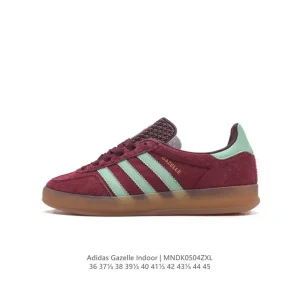 Adidas Originals Gazelle Indoor Retro Suede Sneakers with Gum Sole
