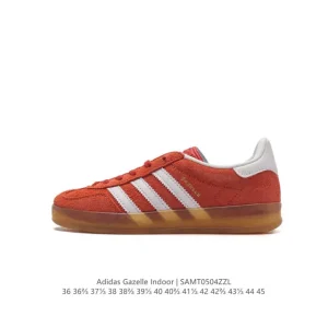 Adidas Originals Gazelle Indoor Retro Suede Sneakers with Gum Sole