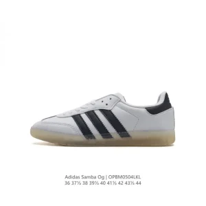 Adidas Samba OG Leather Shoes White Classic Sneakers for Men and Women