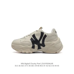 MLB Bigball Chunky Pixel Retro Vintage Chunky Sneakers for Men and Women