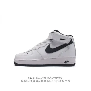 Nike Air Force 1 Mid Magic Tape Thick Sole Bubble Midsole Version Sneakers