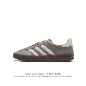 Adidas Originals Gazelle Indoor Retro Suede Sneakers with Gum Sole