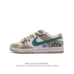 Nike Dunk Low Jungle Adventure Brown Custom Edition Sneakers
