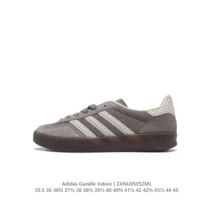 Adidas Originals Gazelle Indoor Retro Sneakers with Gum Sole