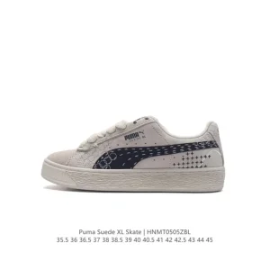 PUMA Suede XL Low Top Retro Lightweight Breathable Platform Sneakers for Men and Women