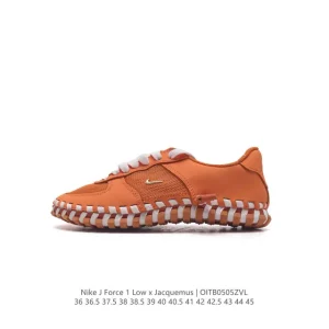 Nike Air Force 1 Low X Jacquemus Collaboration Leather Sneaker