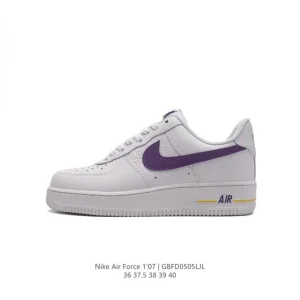 Nike Air Force 1 '07 Low Women's Shoes White Leather Casual Sneakers