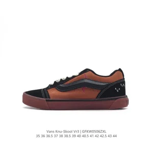 Vans Knu-Skool VR3 LX Bread Shoe in Classic Black and White
