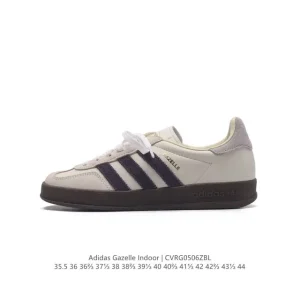 Adidas Originals Gazelle Indoor Retro Sneakers with Gum Sole